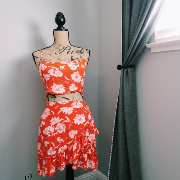 free people two piece floral set - Picture 2 of 6